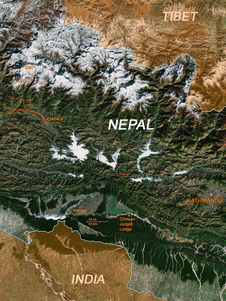 Map: Central Nepal